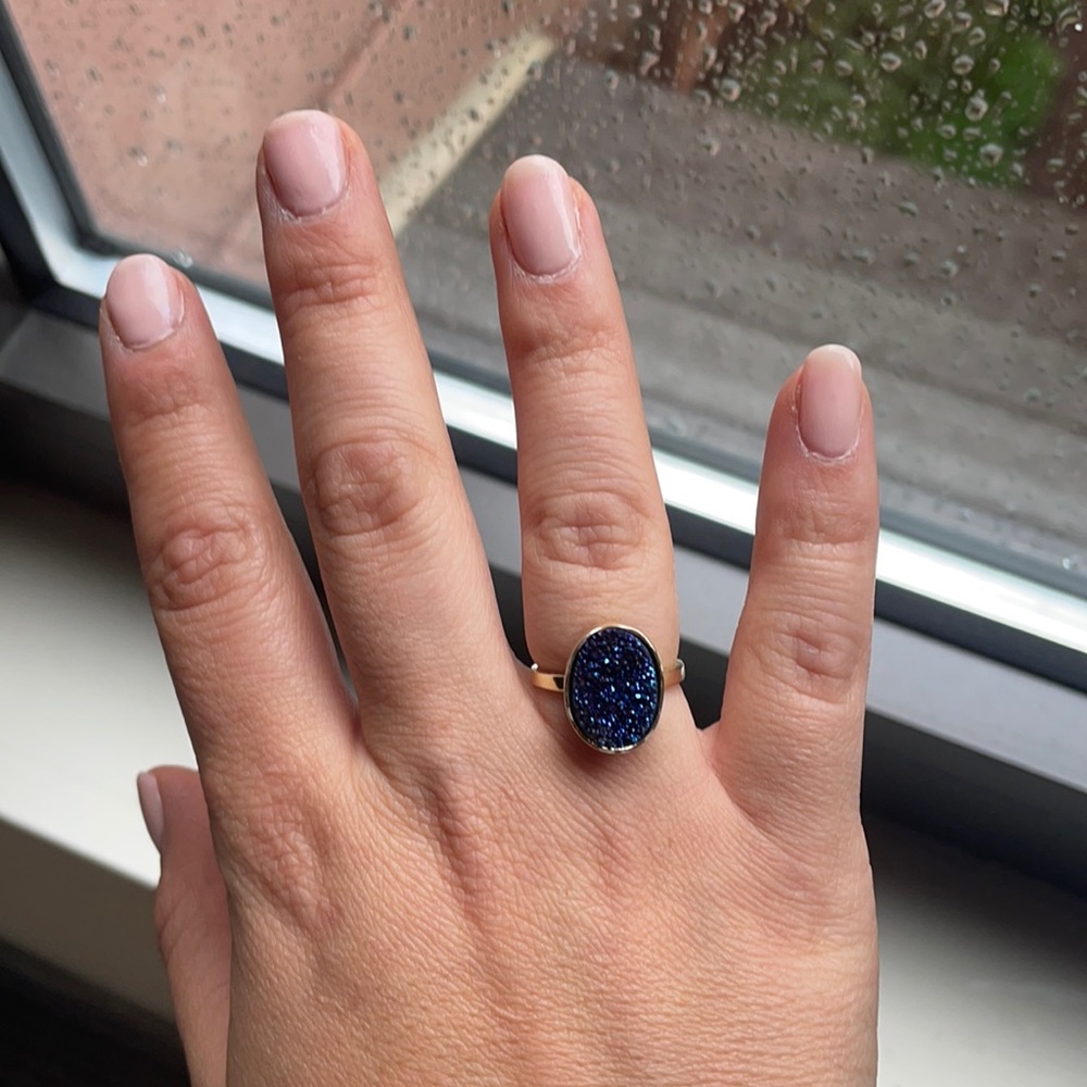 Blue gemstone ring